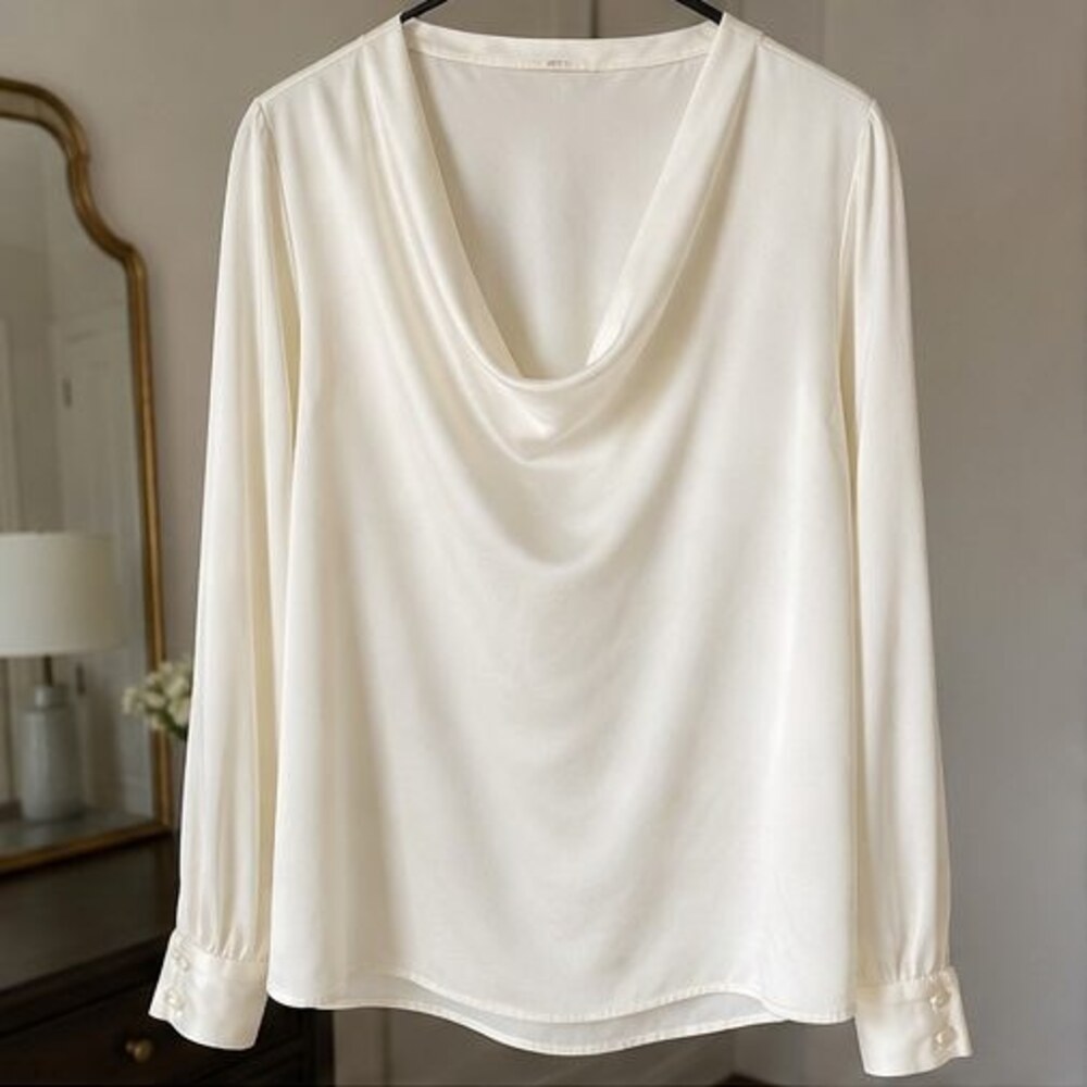 White Ruffle Blouse